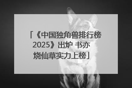 《中国独角兽排行榜2025》出炉 书亦烧仙草实力上榜
