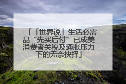 「世界说」生活必需品“先买后付”已成美消费者关税及通胀压力下的无奈抉择