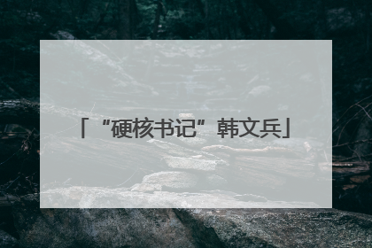 “硬核书记”韩文兵