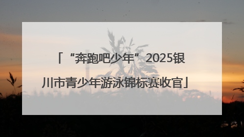 “奔跑吧少年”2025银川市青少年游泳锦标赛收官