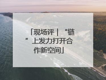 现场评｜“链”上发力打开合作新空间