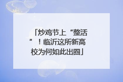 炒鸡节上“整活”！临沂这所新高校为何如此出圈