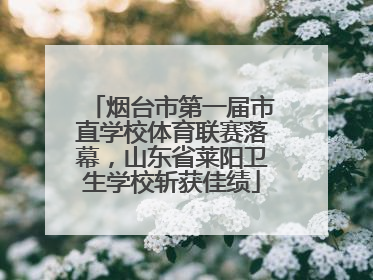 烟台市第一届市直学校体育联赛落幕，山东省莱阳卫生学校斩获佳绩