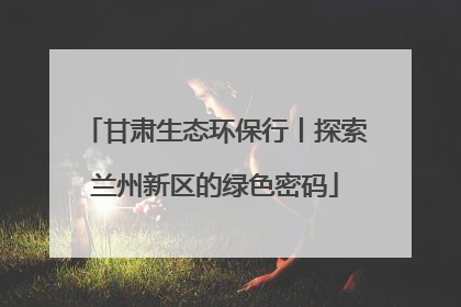 甘肃生态环保行丨探索兰州新区的绿色密码