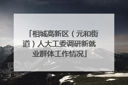 相城高新区(元和街道)人大工委调研新就业群体工作情况