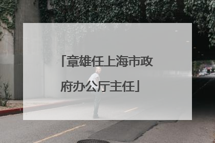 章雄任上海市政府办公厅主任