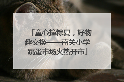童心撞粽夏，好物趣交换——南关小学跳蚤市场火热开市