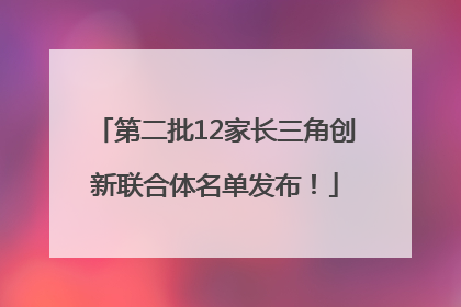 第二批12家长三角创新联合体名单发布！