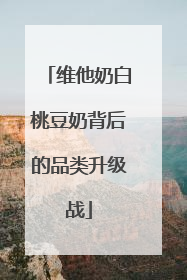 维他奶白桃豆奶背后的品类升级战