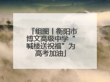 组图丨衡阳市博文高级中学“喊楼送祝福”为高考加油