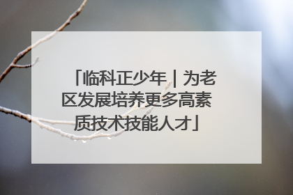 临科正少年｜为老区发展培养更多高素质技术技能人才