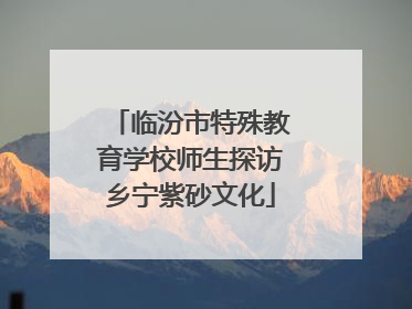 临汾市特殊教育学校师生探访乡宁紫砂文化
