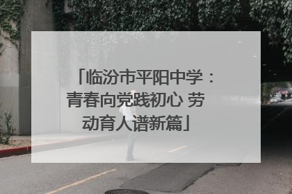 临汾市平阳中学：青春向党践初心 劳动育人谱新篇