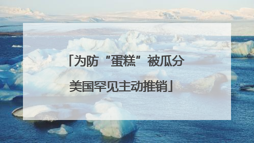 为防“蛋糕”被瓜分 美国罕见主动推销