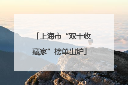 上海市“双十收藏家”榜单出炉