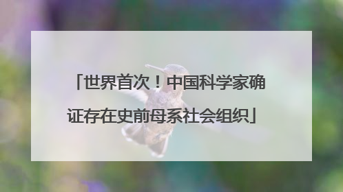 世界首次！中国科学家确证存在史前母系社会组织