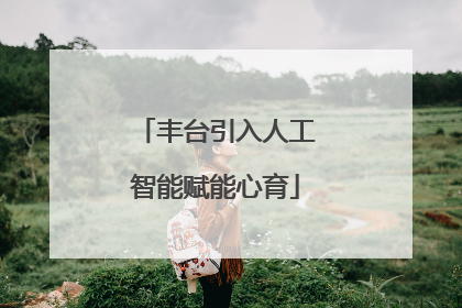 丰台引入人工智能赋能心育
