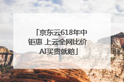 京东云618年中钜惠 上云全网比价 AI买贵就赔