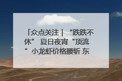 众点关注｜“跌跌不休” 夏日夜宵“顶流”小龙虾价格腰斩 东营人的快乐来了
