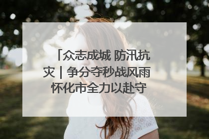众志成城 防汛抗灾｜争分夺秒战风雨 怀化市全力以赴守护人民群众安全