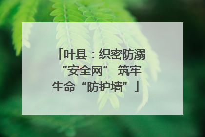 叶县：织密防溺“安全网” 筑牢生命“防护墙”