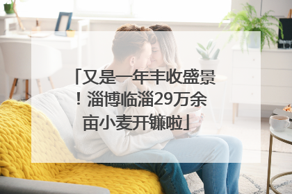 又是一年丰收盛景！淄博临淄29万余亩小麦开镰啦