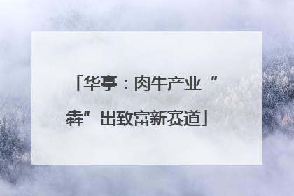 华亭：肉牛产业“犇”出致富新赛道