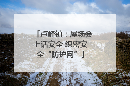 卢峰镇：屋场会上话安全 织密安全“防护网”