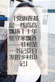 党旗在基层一线高高飘扬丨十年驻守米飘香——驻村第一书记莫日发的乡村印记