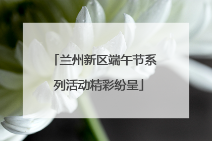 兰州新区端午节系列活动精彩纷呈