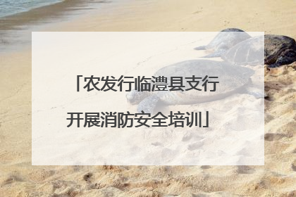 农发行临澧县支行开展消防安全培训