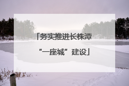 务实推进长株潭“一座城”建设