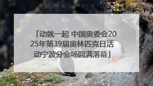 动就一起 中国奥委会2025年第39届奥林匹克日活动宁波分会场圆满落幕
