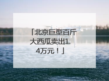 北京巨型百斤大西瓜卖出1.4万元！