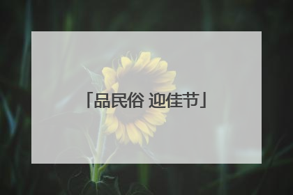品民俗 迎佳节