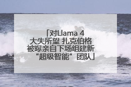 对Llama 4大失所望 扎克伯格被曝亲自下场组建新“超级智能”团队