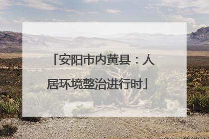 安阳市内黄县：人居环境整治进行时