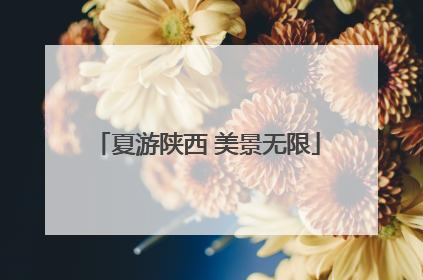 夏游陕西 美景无限