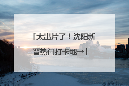 太出片了！沈阳新晋热门打卡地→