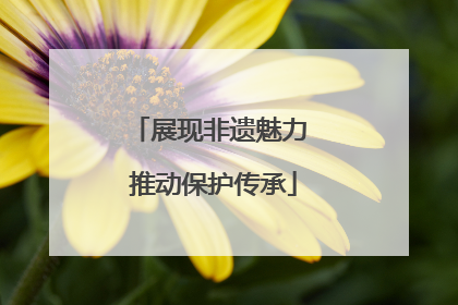 展现非遗魅力 推动保护传承