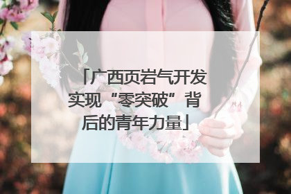广西页岩气开发实现“零突破”背后的青年力量