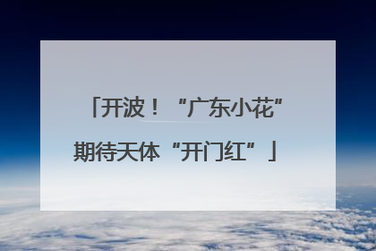 开波！“广东小花”期待天体“开门红”