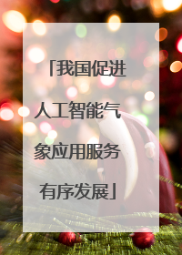 我国促进人工智能气象应用服务有序发展