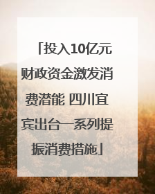 投入10亿元财政资金激发消费潜能 四川宜宾出台一系列提振消费措施