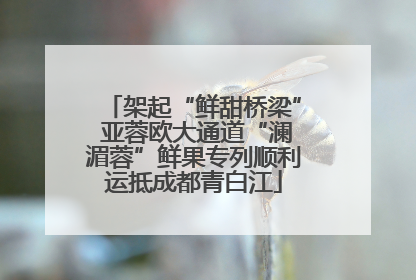 架起“鲜甜桥梁” 亚蓉欧大通道“澜湄蓉”鲜果专列顺利运抵成都青白江