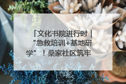 文化书院进行时｜“急救培训+基地研学”！桑家社区筑牢居民健康防线
