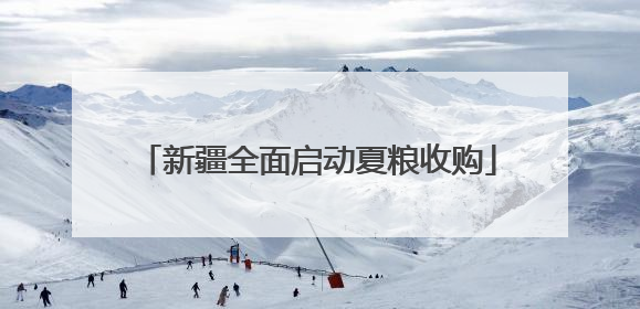 新疆全面启动夏粮收购