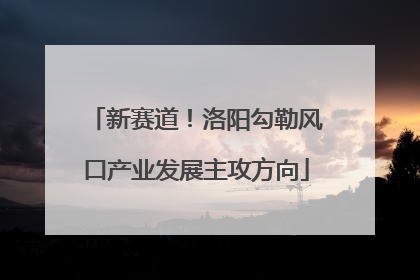 新赛道！洛阳勾勒风口产业发展主攻方向