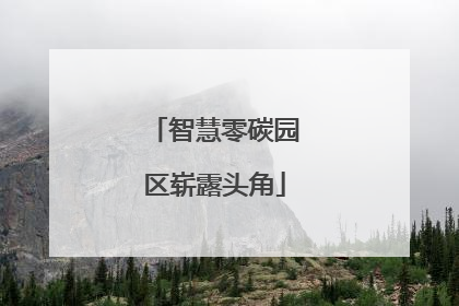 智慧零碳园区崭露头角