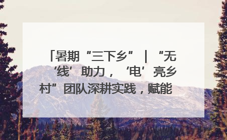 暑期“三下乡”｜“无‘线’助力，‘电’亮乡村”团队深耕实践，赋能乡村振兴新图景